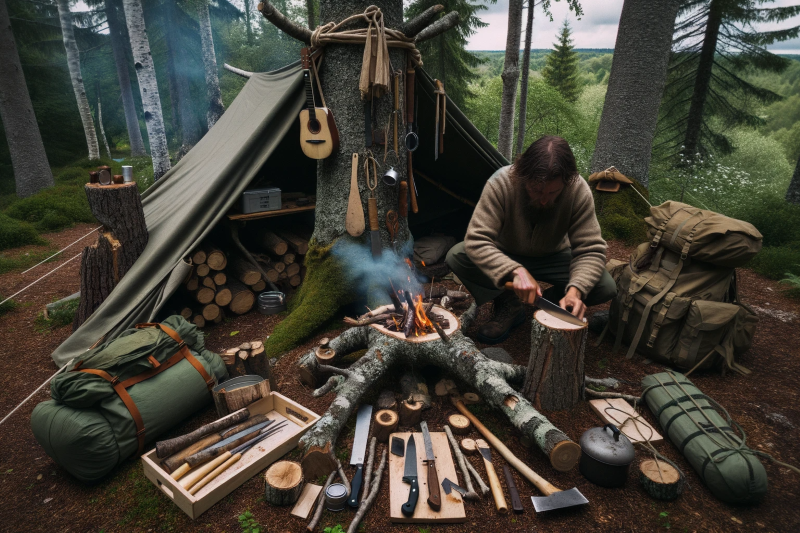 outils equipements bushcraft