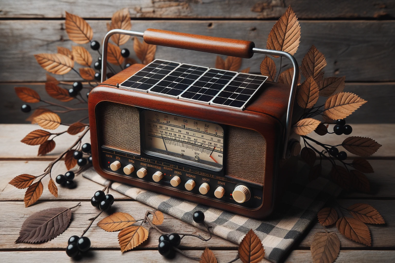 radio solaire a manivelle
