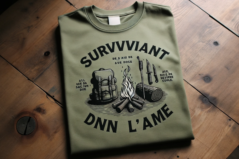 t shirt de survie