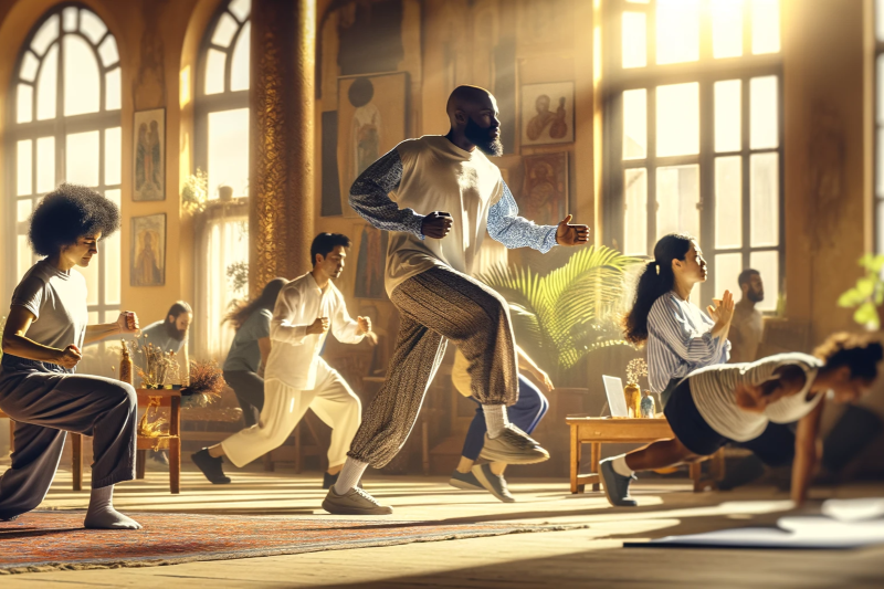 exercices physiques menage